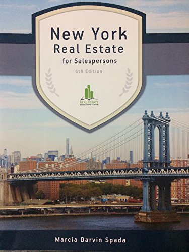 Imagen de archivo de New York Real Estate For Salesperson a la venta por ThriftBooks-Dallas