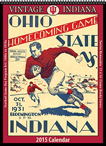 9781630360320: Indiana Hoosiers 2015 Vintage Football Calendar
