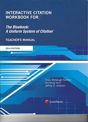 Imagen de archivo de Interactive Citation Workbook for The Bluebook: A Uniform System of Citation (2014) a la venta por Wonder Book