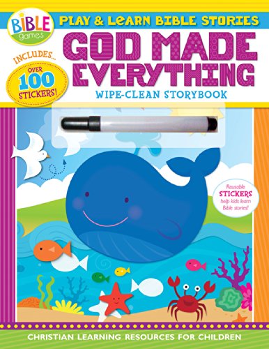 9781630584429: Play and Learn Bible Stories: God Made Everything: Wipe-Clean Storybook (I'm Learning the Bible Activity Book)