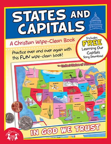 Imagen de archivo de States and Capitals Christian Wipe-Clean Workbook (Let's Do It Again! Workbooks) a la venta por SecondSale