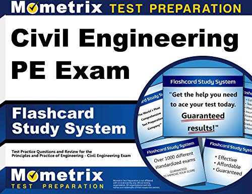 Stock image for Civil Engineering PE Exam Flashcard Study System: Civil Engineering PE Test Practice Questions & Review for the Principles and Practice of Engineering - Civil Engineering Exam (Cards) for sale by Revaluation Books