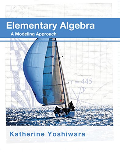 Stock image for Elementary Algebra a Modeling Approach for sale by ThriftBooks-Dallas