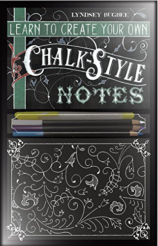 Imagen de archivo de Learn to Create Your Own Chalk Style Notes Includes White Gel Pens, Chalk Pencils, Black Paper Note Cards and Postcards and an 32 Page Instruction Book a la venta por TextbookRush