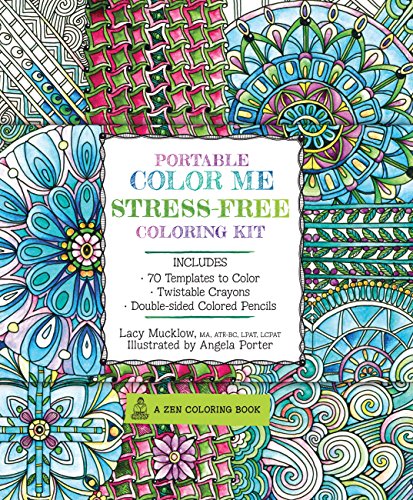 9781631063237: Portable Color Me Stress-Free Coloring Kit: Includes Book, Colored Pencils and Twistable Crayons (A Zen Coloring Book) [Idioma Ingls]: 12