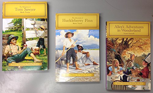 Stock image for 3/PACK - Junior Classics for Young Readers - Alice's Adventures in Wonderland, The Adventures of Huckleberry Finn, & The Adventures of Tom Sawyer for sale by More Than Words