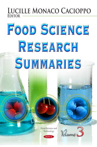Beispielbild fr FOOD SCIENCE RESEARCH SUMMARIES: VOLUME 3 (FOOD SCIENCE AND TECHNOLOGY) zum Verkauf von Basi6 International