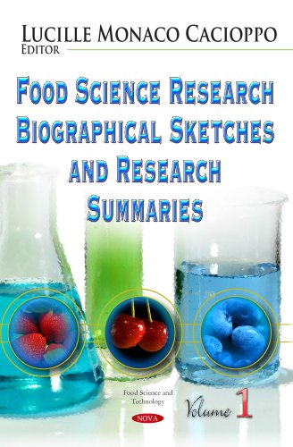 Imagen de archivo de FOOD SCIENCE RESEARCH BIOGRAPHICAL SKET: Volume 1 (Food Science and Technology) a la venta por WorldofBooks