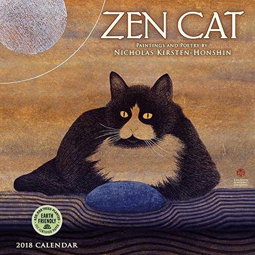 Beispielbild fr Zen Cat 2018 Mini Wall Calendar: Paintings and Poetry by Nicholas Kirsten-Honshin zum Verkauf von Best and Fastest Books