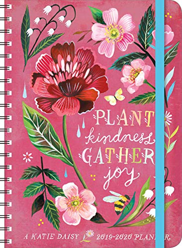 Katie Daisy 2020 On the Go Weekly Planner  17 Month Calendar with Pocket  Aug 2019   Dec 2020  5  x 7  closed 