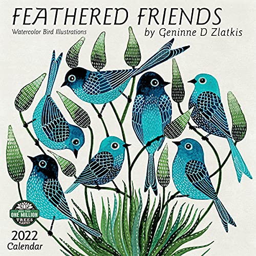 9781631367731: Feathered Friends 2022 Wall Calendar: Watercolor Bird Illustrations