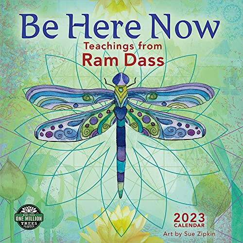 Stock image for Be Here Now 2023 Wall Calendar: Teachings from Ram Dass | 12" x 24" Open | Amber Lotus Publishing for sale by Revaluation Books