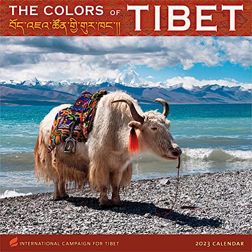 Stock image for The Colors of Tibet 2023 Wall Calendar by International Campaign for Tibet | 12" x 24" Open | Amber Lotus Publishing for sale by Revaluation Books