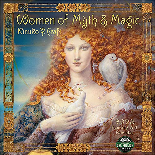 Beispielbild fr Women of Myth & Magic 2023 Fantasy Art Wall Calendar by Kinuko Craft | 12" x 24" Open | Amber Lotus Publishing zum Verkauf von Revaluation Books