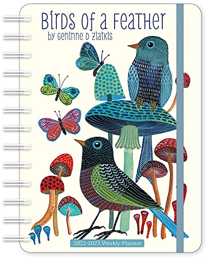 9781631369124: Geninne Zlatkis 2022 - 2023 On-the-Go Weekly Planner: 17-Month Calendar with Pocket (Aug 2022 - Dec 2023, 5" x 7" closed): Birds of a Feather