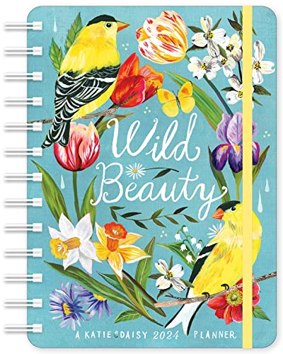 Beispielbild fr Katie Daisy 2024 Weekly Planner: Wild Beauty | Travel-Size 12-Month Calendar | Compact 5" x 7" | Flexible Cover, Wire-O Binding, Elastic Closure, Inner Pockets zum Verkauf von GF Books, Inc.