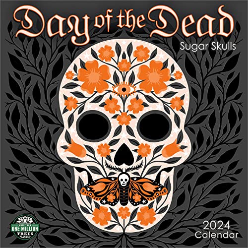 Stock image for Day of the Dead 2024 Wall Calendar: Sugar Skulls | 12" x 24" Open | Amber Lotus Publishing for sale by HPB-Blue