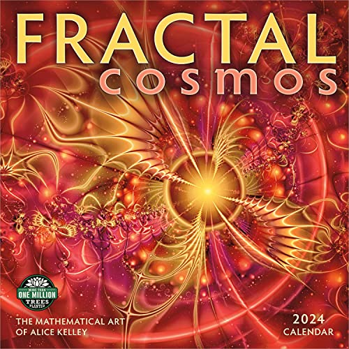 Stock image for Fractal Cosmos 2024 Wall Calendar: The Mathematical Art of Alice Kelley | 12" x 24" Open | Amber Lotus Publishing for sale by Book Deals