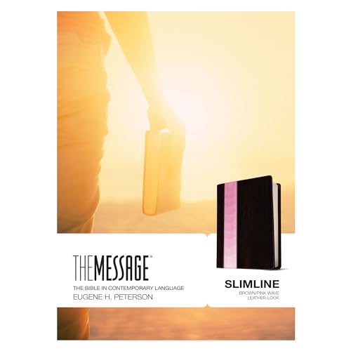 9781631464324: Message Slimline Edition, The: Brown/Pink Wave, Leather-Look, Slimline Editon: The Bible in Contemporary Language