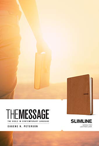 9781631464331: The Message Slimline (Leather-Look, Saddle Tan): The Bible in Contemporary Language