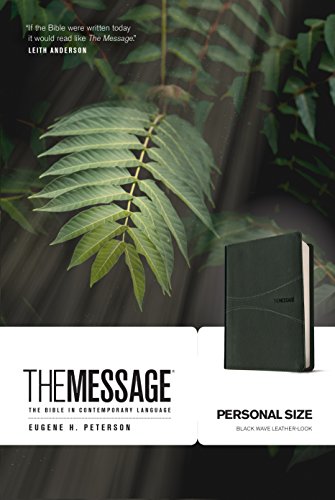 Stock image for The Message Personal Size (Leather-Look, Black): The Bible in Contemporary Language for sale by HPB Inc.