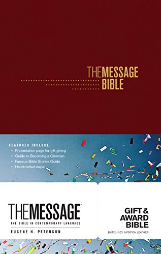 Beispielbild fr Message Gift and Award Bible Burgundy, The zum Verkauf von WorldofBooks