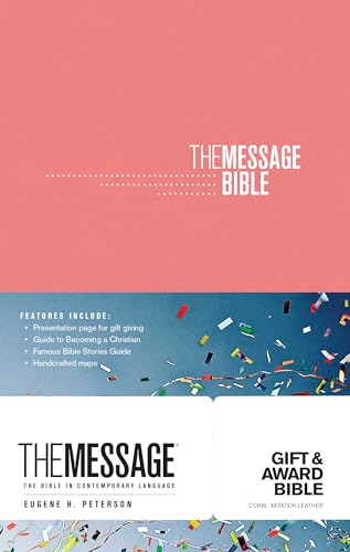 Beispielbild fr The Message Gift and Award Bible (Softcover, Coral): The Bible in Contemporary Language zum Verkauf von Wonder Book