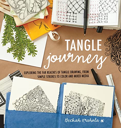 Imagen de archivo de Tangle Journey: Exploring the Far Reaches of Tangle Drawing, from Simple Strokes to Color and Mixed Media a la venta por Bookmonger.Ltd