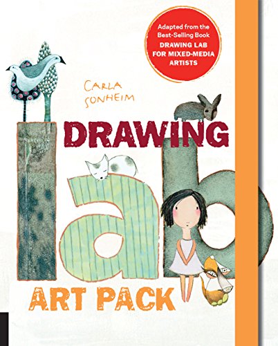 Stock image for Drawing Lab Art Pack: A Fun, Creative Exercise Book & Sketchpad - Adapted from the best-selling book Drawing Lab for Mixed-Media Artists for sale by Bookmonger.Ltd