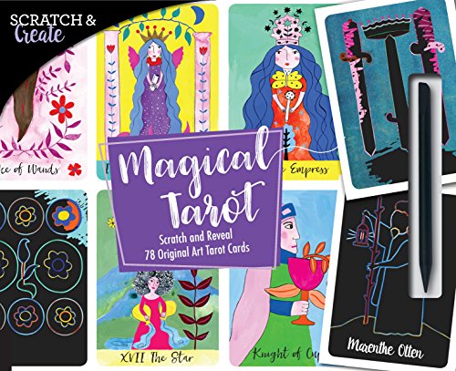 Stock image for Scratch & Create Magical Tarot: Scratch and Reveal 78 Original Art Tarot Cards for sale by PlumCircle