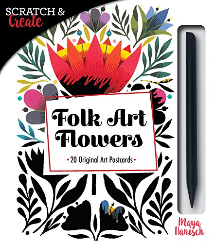 Stock image for Scratch & Create Folk Art Flowers: 20 Original Art Postcards for sale by Majestic Books