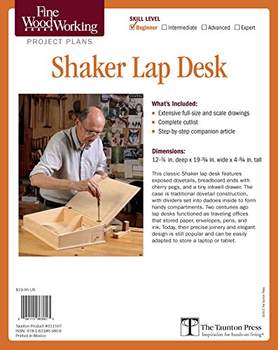 9781631863806: Fine Woodworking's Shaker Lap Desk Plan