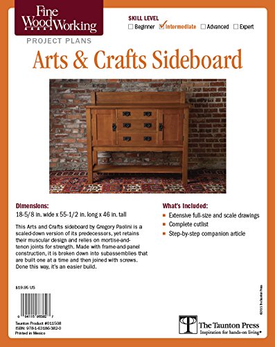 9781631863820: Fine Woodworking's Arts Crafts Sideboard Plan