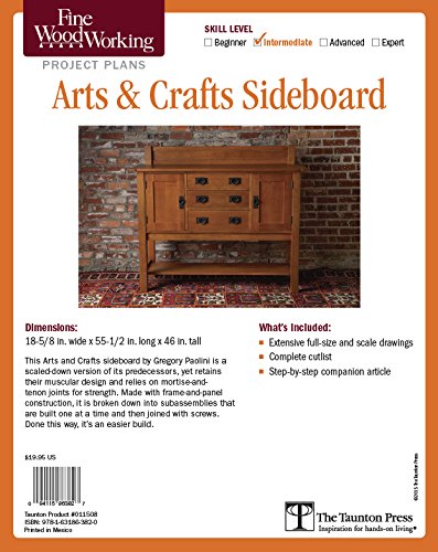 9781631863820: Fine Woodworking's Arts & Crafts Sideboard Plan: Intermediate Skill Level