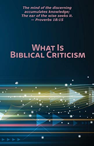 Stock image for What Is Biblical Criticism for sale by Buchpark