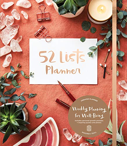 Imagen de archivo de 52 Lists Planner Undated 12-month Monthly/Weekly Spiralbound Planner with Pocket (Coral Crystal): Includes Prompts for Well-Being, Reflection, Personal Growth, and Daily Gratitude a la venta por Zoom Books Company