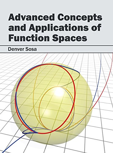 Imagen de archivo de Advanced Concepts And Applications Of Function Spaces a la venta por Romtrade Corp.
