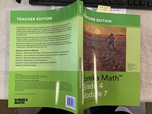 Stock image for Eureka Math Grade 4 Module 7 Teacher Edition Exploring Measurement with Multiplication for sale by Walker Bookstore (Mark My Words LLC)