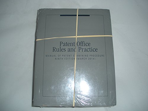 Stock image for Patent Office Rules and Practice Manual Of Patent Examining Procedure 9th Edition 2-Volume Set for sale by HPB-Red