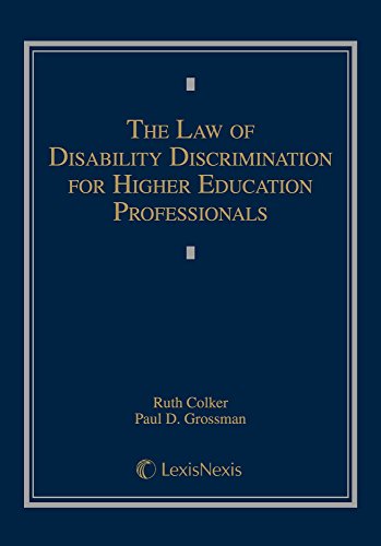Beispielbild fr The Law of Disability Discrimination for Higher Education Professionals zum Verkauf von BooksRun