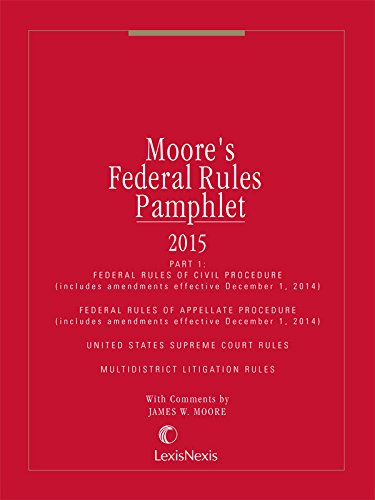 Stock image for Moores Federal Rules Pamphlet 1 (2015 Civil) for sale by ZBK Books