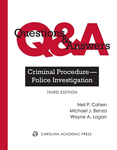 Stock image for Questions & Answers: Criminal Procedure Police Investigation, Third Edition for sale by HPB-Red