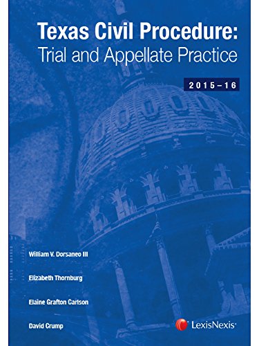 Imagen de archivo de Texas Civil Procedure: Trial and Appellate Practice (2015-2016) a la venta por HPB-Red