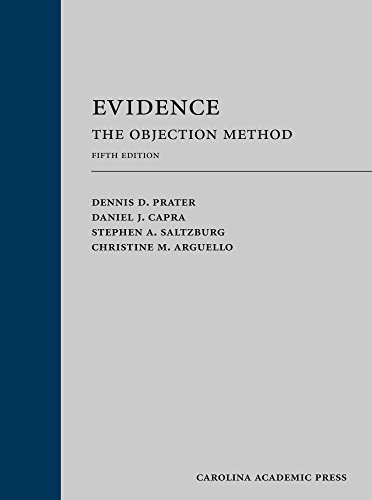 Stock image for Evidence: The Objection Method for sale by Books Unplugged