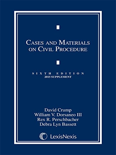 Beispielbild fr Cases and Materials on Civil Procedure, 2015 Supplement zum Verkauf von HPB-Red