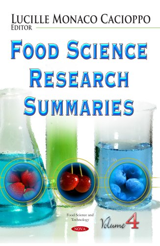 Imagen de archivo de FOOD SCIENCE RESEARCH SUMMARIES VOLUME Volume 4 Food Science and Technology a la venta por PBShop.store US