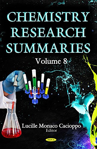 Beispielbild fr Chemistry Research Summaries. Volume 8 zum Verkauf von PBShop.store US