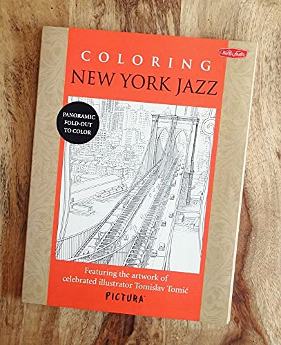 9781633220188: Coloring New York Jazz: Featuring the artwork of celebrated illustrator Tomislav Tomic (PicturaTM)