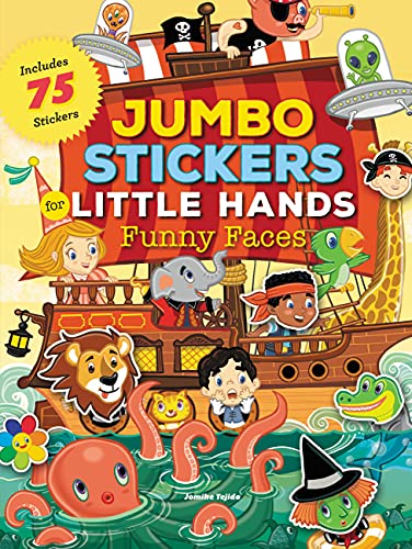 Beispielbild fr Jumbo Stickers for Little Hands: Funny Faces: Includes 75 Stickers zum Verkauf von WorldofBooks