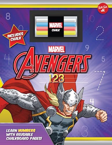 Beispielbild fr Marvel's Avengers Chalkboard 123 : Learn Numbers with Reusable Chalkboard Pages! zum Verkauf von Better World Books